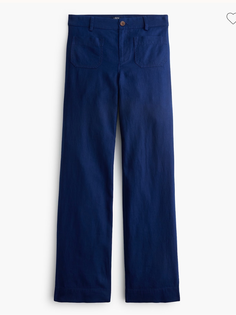 J Crew Factory Lizzie High Rise Patch Pocket Wide Leg Pant Size 28T